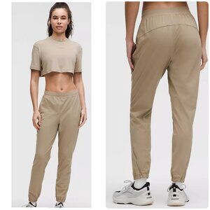 Lululemon Adapted State High Rise Joggers Womens Small Brown Outdoor Hiking Gorp